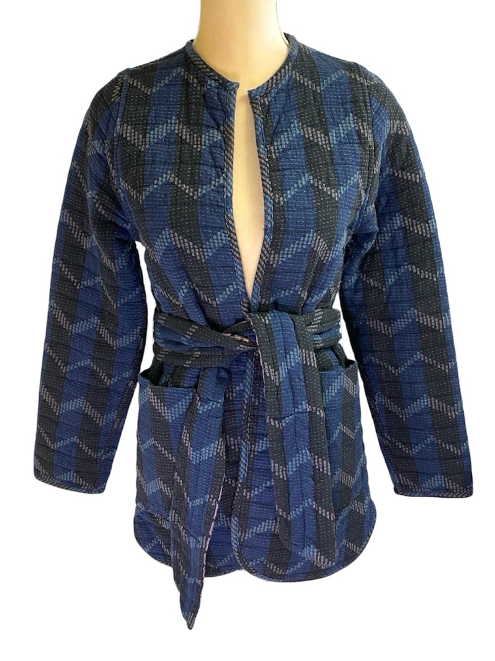 Ace & Jig Reversible Quilted Jacket in Dusk and Calico Small